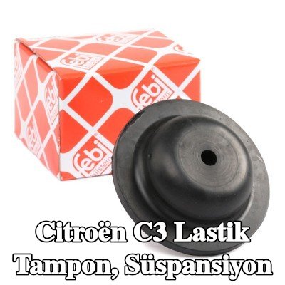 FEBI BILSTEIN Lastik tampon, süspansiyon Arka Aks Sol, Arka Aks Sağ, Üst — Citroën C3