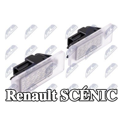 NTY مصباح لوحة الترخيص - باب صندوق السيارة الخلفي, كلا الجانبين — Renault Scénic
