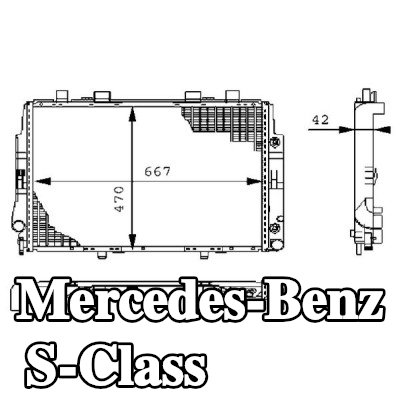 MAHLE مبرد المحرك — 1997 Mercedes-Benz S-Class