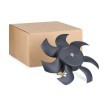 RIDEX Fan, radyatör 352mm — Audi 200 (2)