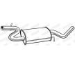 WALKER Orta susturucu 1110mm, montaj parçaları olmadan — Volkswagen Touran (9)