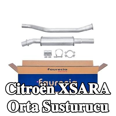HELLA Montaj parçaları ile birlikte orta susturucu — 2000 Citroën Xsara