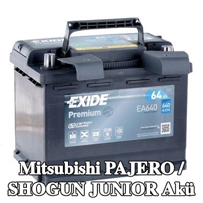 EXIDE Akü Premium — Mitsubishi Pajero / Shogun Junior