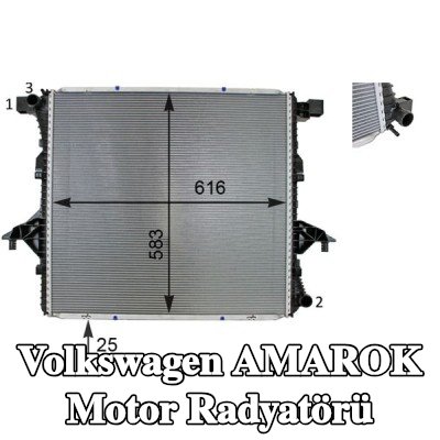 MAHLE Motor radyatörü — Volkswagen Amarok