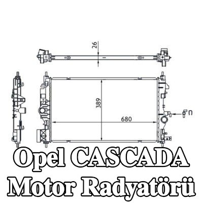 MAHLE Motor radyatörü — 2016 Opel Cascada