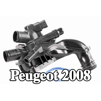 VEMO غلاف الثرموستات مع الحشية/المانع للتسرب, بدون مستشعر — 2014 Peugeot 2008