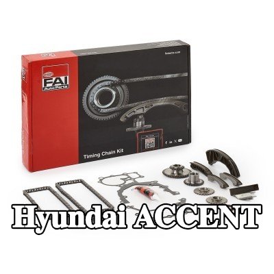 FAI AutoParts طقم سلسلة التوقيت السفلي, علوي, مع حشيات/مانعات تسرب, مع تروس — 2002 Hyundai Accent