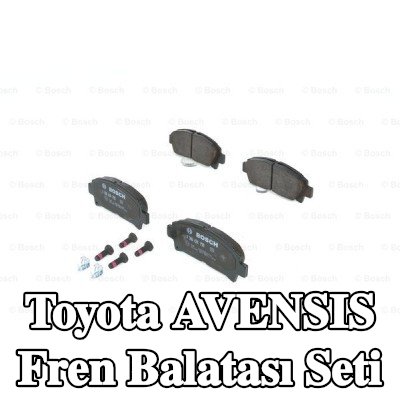 BOSCH Fren balatası seti 16mm, gıcırtı önleyici plaka ile, cıvata/vida ile, montaj kılavuzu ile — 2002 Toyota Avensis
