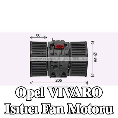 PRASCO Isıtıcı fan motoru — Opel Vivaro