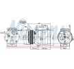 NISSENS ضاغط تكييف الهواء مع زيت ضاغط PAG, مع قابض مغناطيسي, بدون صمام ثنائي — Renault 21 (11)