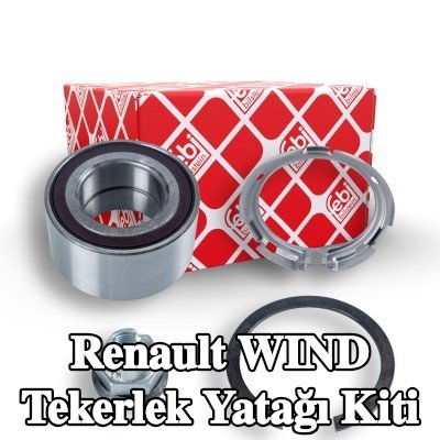 FEBI BILSTEIN Sol ön aks tekerlek yatağı kiti, Ön Aks Sağ, ABS sensör halkalı, entegre manyetik sensör halkalı — Renault Wind