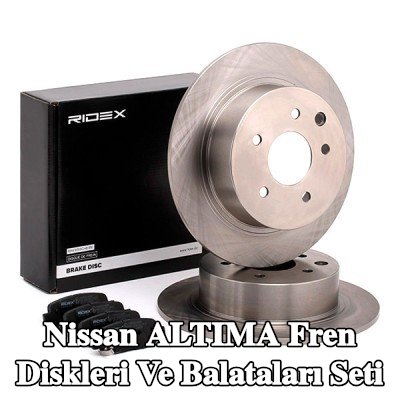 RIDEX Fren diskleri ve balataları seti Arka Aks, düz — Nissan Altima