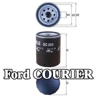 MAHLE فلتر الزيت مع صمام واحد مانع للرجوع — 2000 Ford Courier