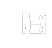 BOSCH Fren balatası seti 17, 5mm, gıcırtı önleyici plaka ile — Mercedes-Benz 190 (9)