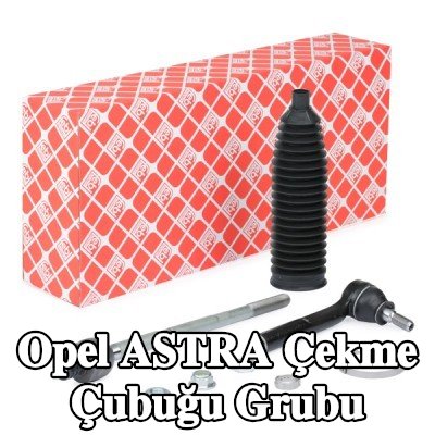 FEBI BILSTEIN Rot kolu grubu Ön Aks Sol, körükli, kelepçeli, direksiyon körüğü ile — 2012 Opel Astra