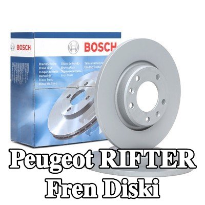 BOSCH Fren diski Dış Çap: 268mm, düz, Kaplamalı — Peugeot Rifter