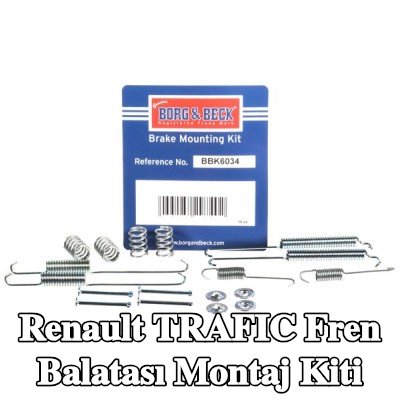 BORG & BECK Fren balatası montaj kiti — 1997 Renault Trafic
