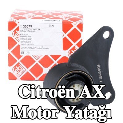 FEBI BILSTEIN Motor yatağı, arka, Elastomer — Citroën Ax