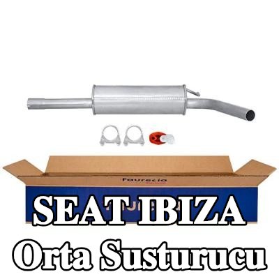HELLA Montaj parçaları ile birlikte orta susturucu — 2012 SEAT Ibiza