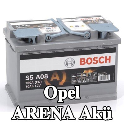 BOSCH Akü S5, A08 — Opel Arena