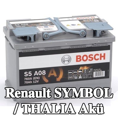 BOSCH Akü S5, A08 — 2016 Renault Symbol / Thalia
