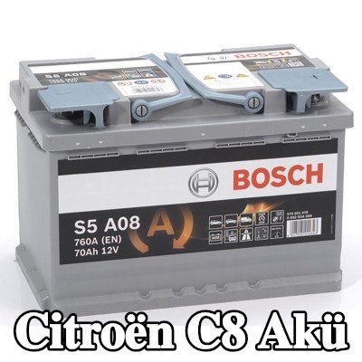 BOSCH Akü S5, A08 — 2002 Citroën C8