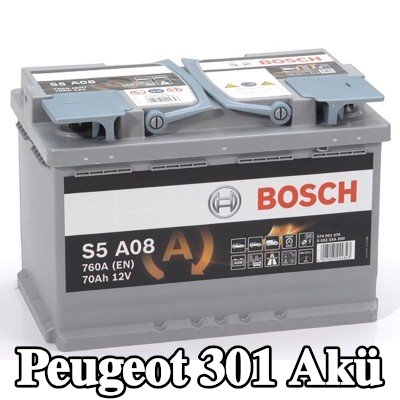 BOSCH Akü S5, A08 — 2016 Peugeot 301