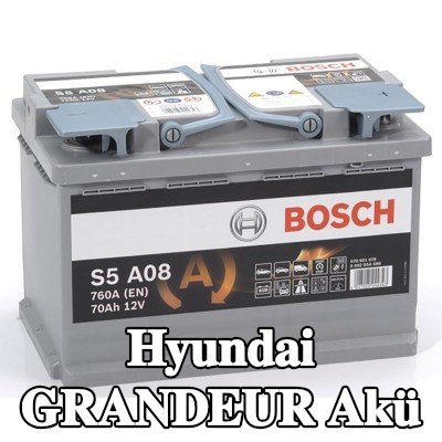 BOSCH Akü S5, A08 — 2012 Hyundai Grandeur