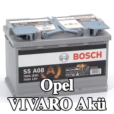 BOSCH Akü S5, A08 — 2001 Opel Vivaro