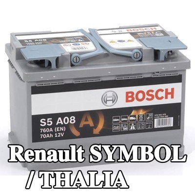 BOSCH بطارية S5, A08 — 2016 Renault Symbol / Thalia