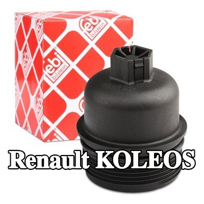 FEBI BILSTEIN غطاء مبيت فلتر الزيت مع حلقة مانعة للتسرب — Renault Koleos