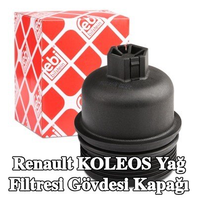 FEBI BILSTEIN Conta halkalı yağ filtresi muhafaza kapağı — Renault Koleos