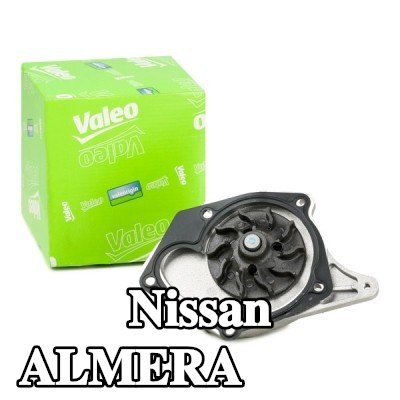 VALEO مضخة مياه بدون غطاء, مع حشيات/مانعات تسرب — Nissan Almera