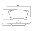 BOSCH Fren balatası seti 15, 3mm — Toyota Harrier (9)