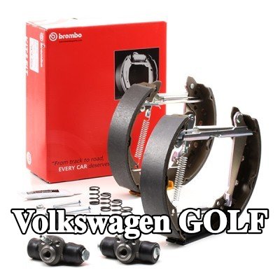 BREMBO طقم فرامل الأسطوانة KIT & FIT — 2000 Volkswagen Golf