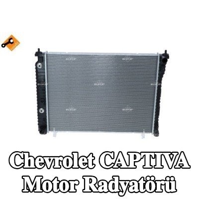 NRF Motor radyatörü Alüminyum, cıvata/vida ile — 2008 Chevrolet Captiva