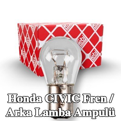 FEBI BILSTEIN Fren / arka lamba ampulü — 1990 Honda Civic