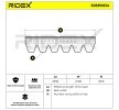 RIDEX Serpantin kayışı 2330mm, Number of ribs: 6 — Chevrolet Impala (4)