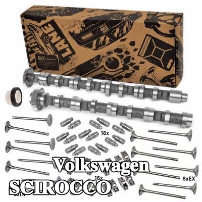 ET ENGINETEAM طقم عمود الكامات جانب العادم, جانب السحب, مع متابع الكامة, مع صمامات — 2012 Volkswagen Scirocco