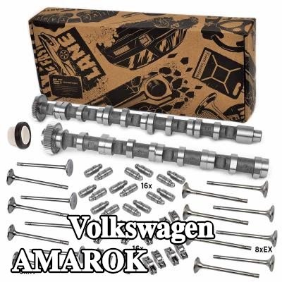 ET ENGINETEAM طقم عمود الكامات جانب العادم, جانب السحب, مع متابع الكامة, مع صمامات — Volkswagen Amarok
