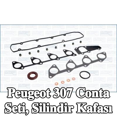 AJUSA Conta seti, valf gövdesi contalı silindir kafası, silindir kafası contası olmadan — Peugeot 307