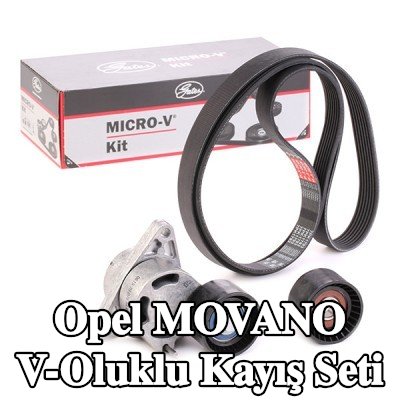 GATES V-Ribbed Kayış Seti Micro-V Kiti, Micro-V® Stretch Fit™ — 2000 Opel Movano
