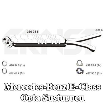ERNST Orta susturucu — Mercedes-Benz E-Class