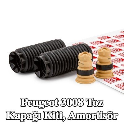 FEBI BILSTEIN Toz kapağı kiti, amortisör Ön Aks — Peugeot 3008