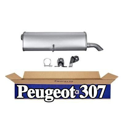 HELLA كاتم الصوت الخلفي الخلفي, مع قطع التركيب — Peugeot 307