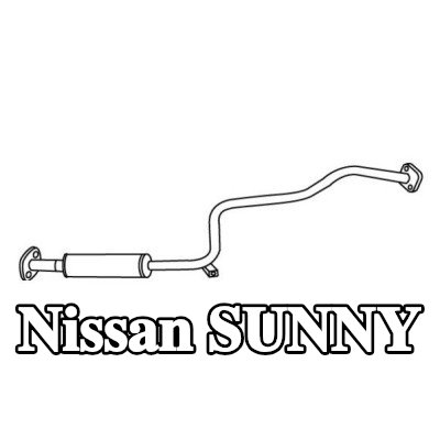 VEGAZ كاتم الصوت الأوسط 1750mm — Nissan Sunny