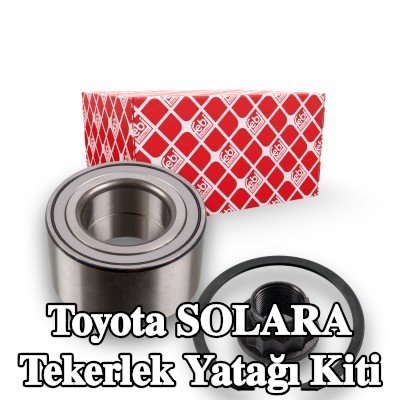 FEBI BILSTEIN Sol ön aks tekerlek yatağı kiti, Ön Aks Sağ, tutma halkası, aks somunu ile — Toyota Solara