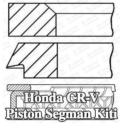 GOETZE ENGINE Piston Segman Kiti — 2006 Honda Cr-v