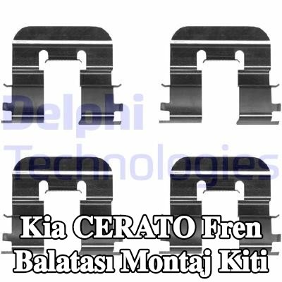 DELPHI Fren balatası montaj kiti — Kia Cerato