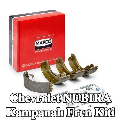 MAPCO Kampanalı fren kiti Arka Aks, aksesuarlarla — Chevrolet Nubira